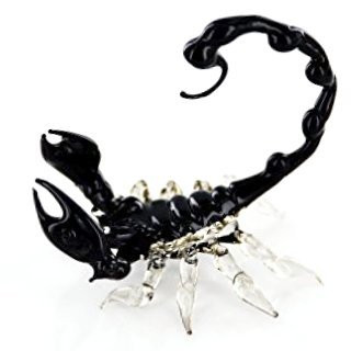 Skorpion - Scorpion -Glasfigur-Glastier-T-03S-black