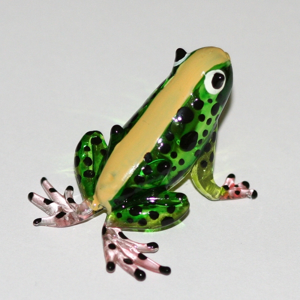 Frosch - Frog -Glasfigur-Glastier-T-01-grün