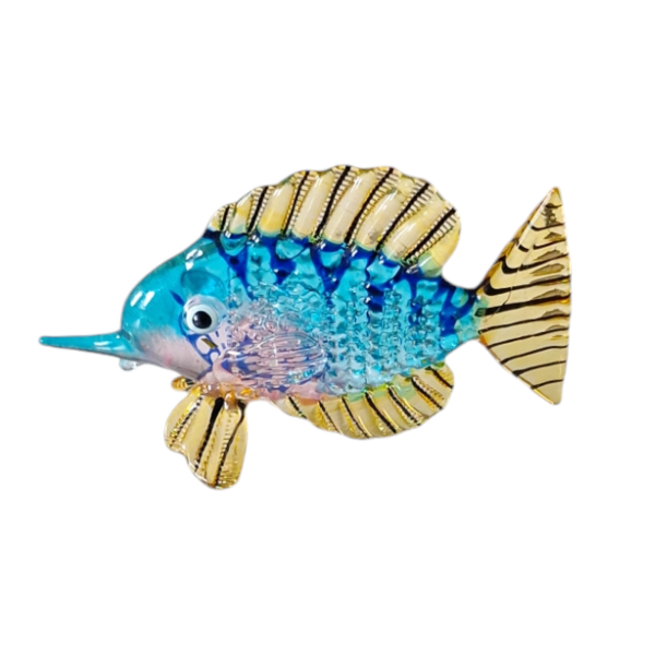 Fisch-Bunter Glasfisch-Glasfigur-Glastier-T-03-Gro